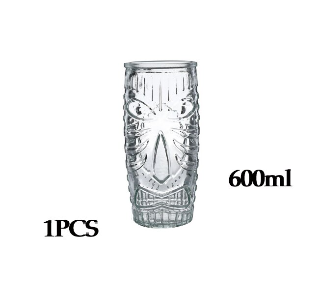 Tiki glasjuice glas cocktail drink glas: 1 st 600ml