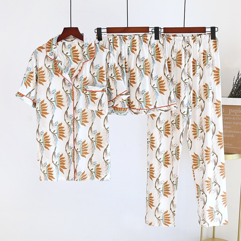 Maternity Women Clothes Summer Breastfeeding Pajamas For Pregnancy Women Cotton Short Sleeve Top+Short 3pcs Outerfit