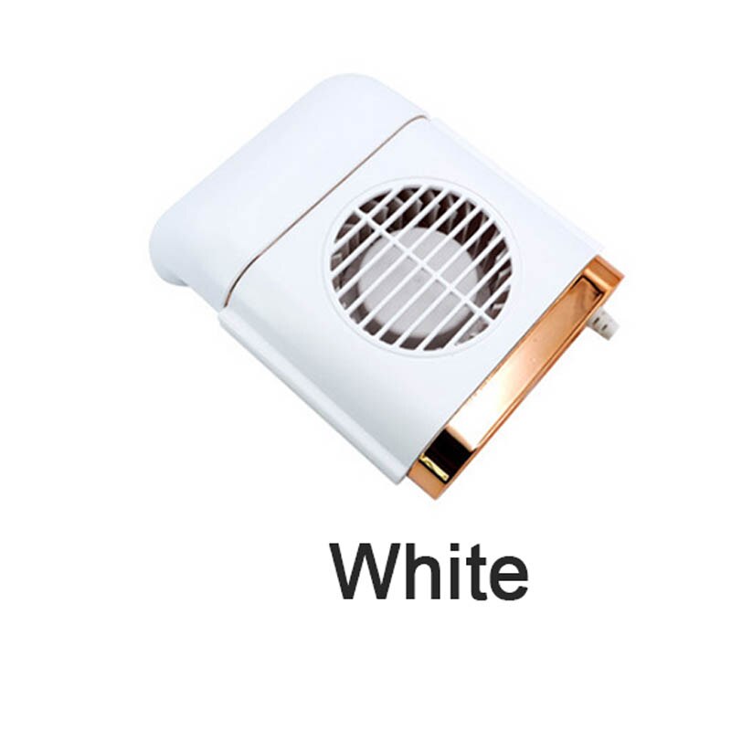 1PC Car Seat Mini Fan Car Cooler USB Rear 5V ABS Foldable Air Outlet Fan: White