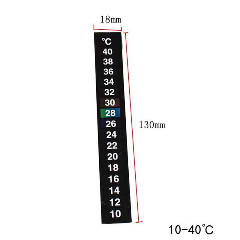 10 Pcs Digital Thermometer Tool Aquarium Fish Tank Window Water Strip