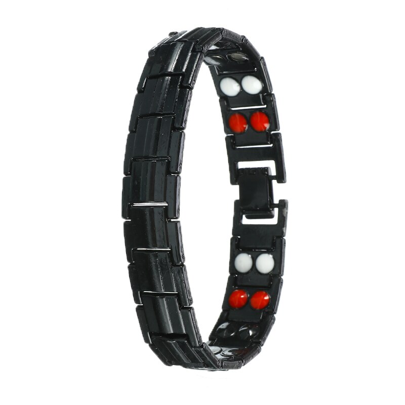 Magnetische Gezondheid Energie Armband Voor Mannen Black Artritis Bio Magneet Therapie Rvs Armbanden Armband Mannen Sieraden