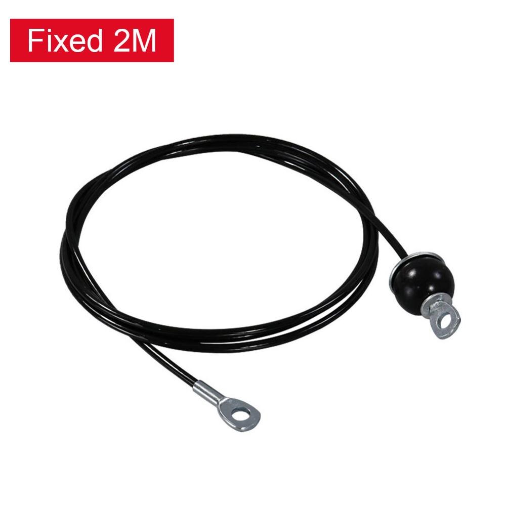 2/2.5/3 meter gym kabel wire reb kraftige stål udskiftningsdele til hjemmegymnastik fitness kabel remskive tilbehør dia 6mm: Fast 2m