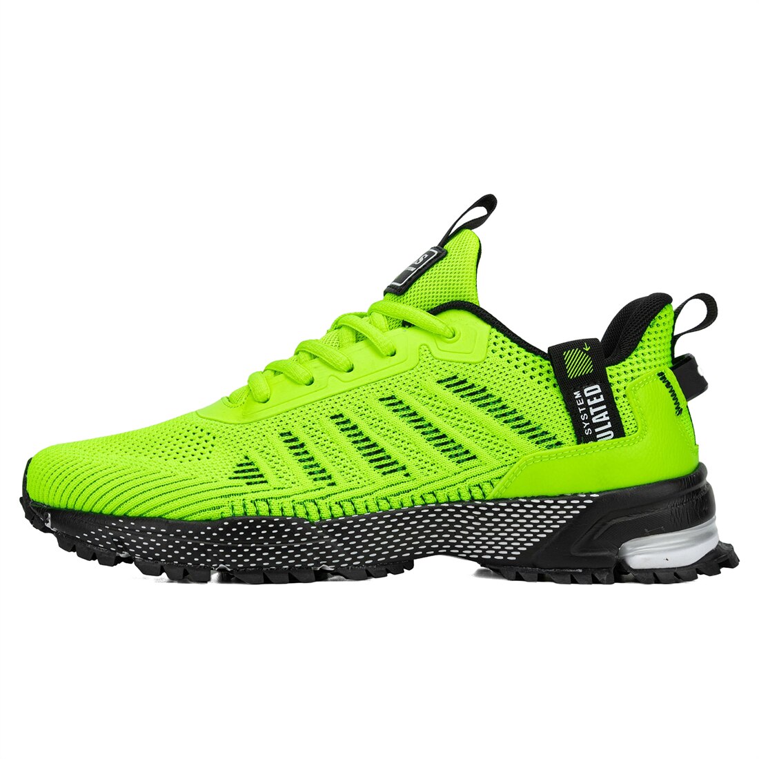 Baasploa Men Running Shoes Lightweight Sneakers Sneaker Male Breathable Tennis Shoe Non Slip Sport Shoes: green / 41