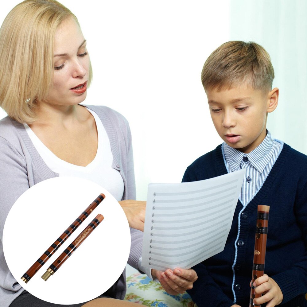 1 Set Bamboo Flute Playing Flute Classic Musical Instrument (Key)