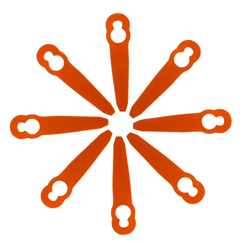 nouvelles lames de coupe en plastique de 8 pièces pour Stihl PolyCut 2-2 FSA 45 tondeuse à gazon
