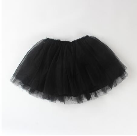 zomer stijl mooie baljurk rok meisjes tutu rok pettiskirt 5 kleuren meisjes rokken voor 7-24 M kids rok: 13-18 months / Black