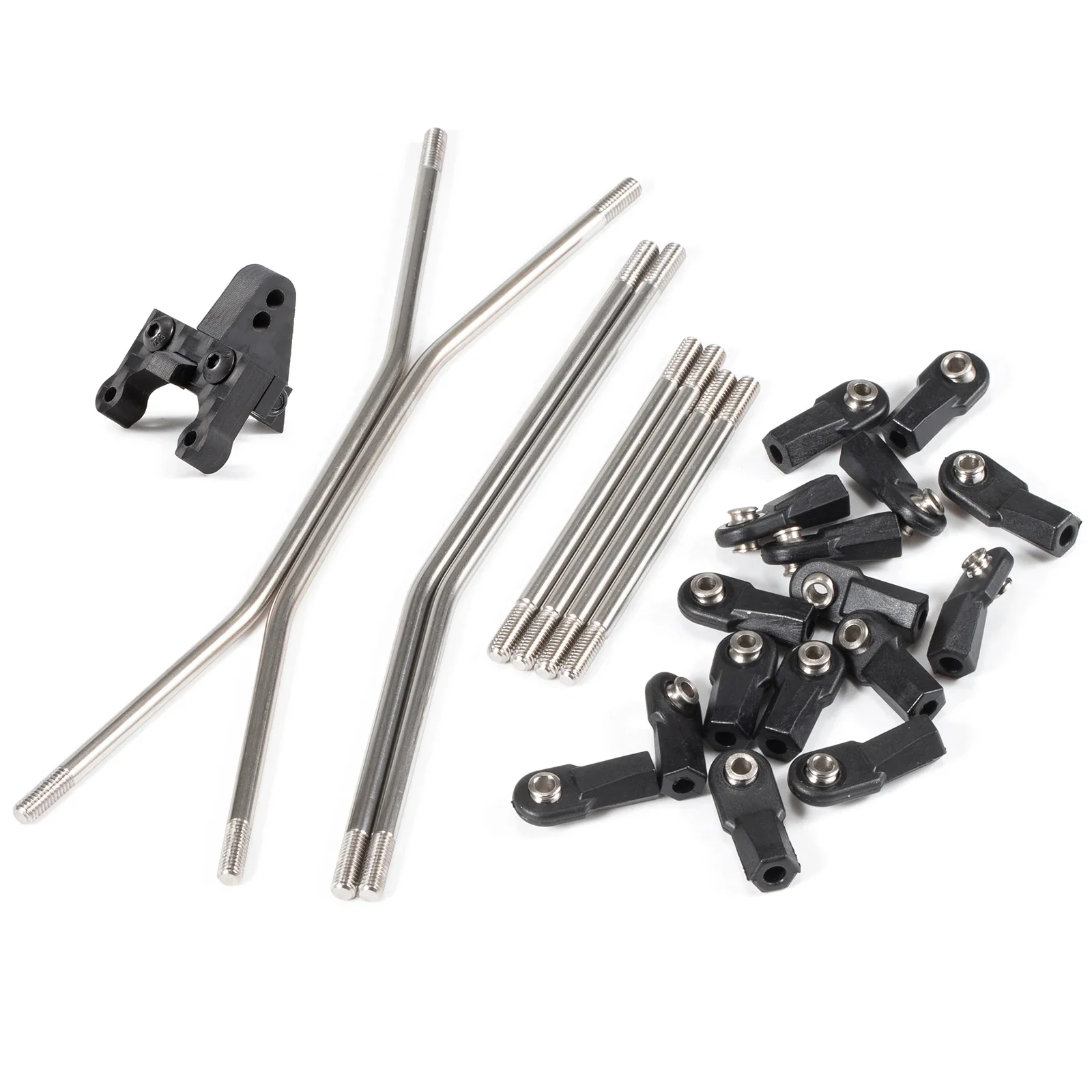 Kit de chasis LCG de fibra de carbono de alta liquidación, juego de eslabones de suspensión, eje de Portal Capra, placa de montaje Servo de batería ESC