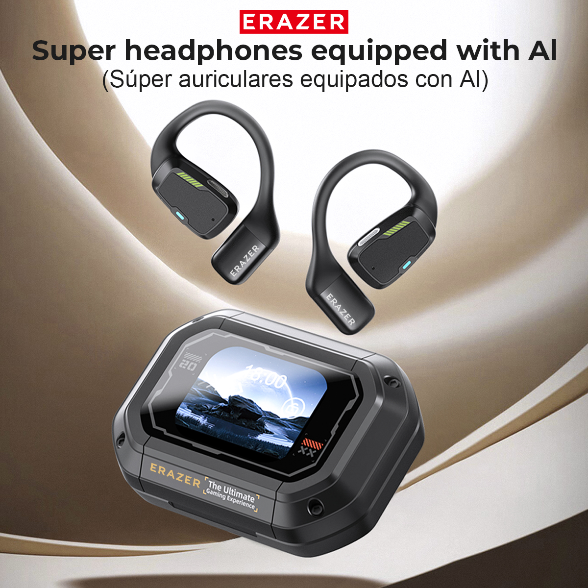 [ai-kopfhörer] erazer  xp6 bluetooth-kopfhörer, schlaf-asmr-headset, diy-equalizer-app, kabellose ki-kopfhörer, büro, reisen, ,16mm- fach fahrbar