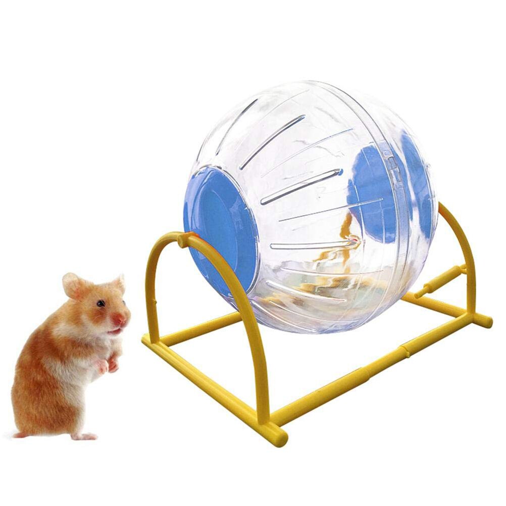 Hamster Exercise Ball Mini Transparent Hamster Toy With Base Funny Plastic Hamster Ball: Colours