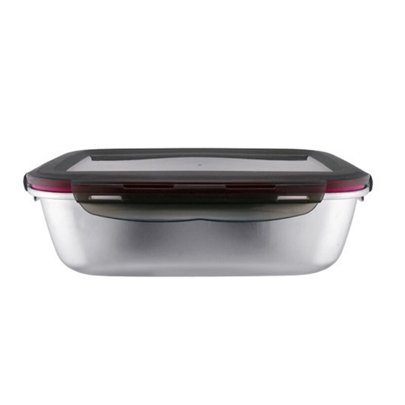 4 Size Leak-Proof Bento Box Stainless Steel Bento Lunch Box Portable Food Box for Students Freshness Preservation Lunch Box: 2900ml
