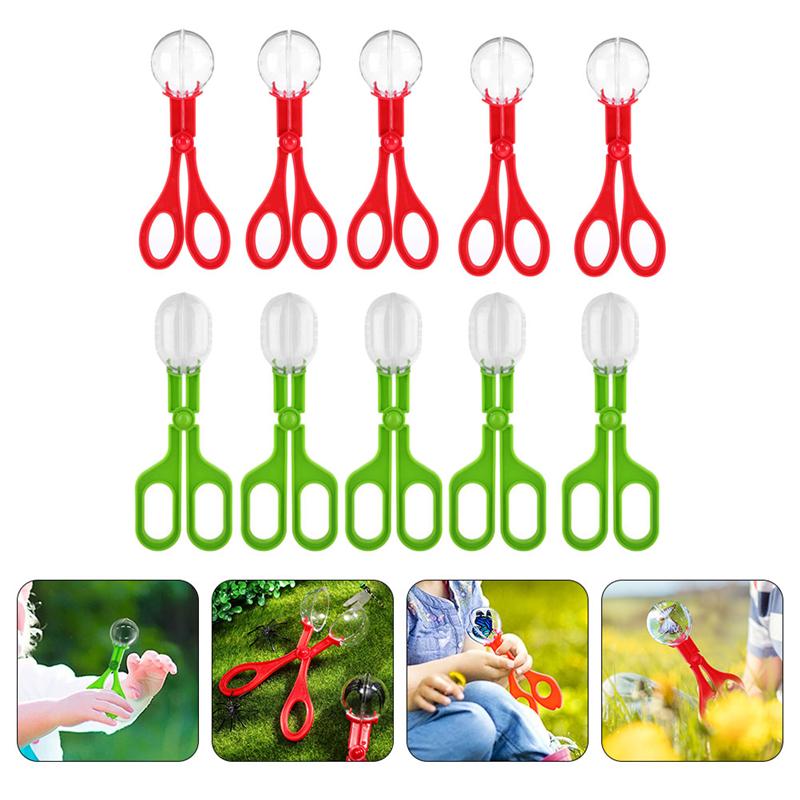 10Pcs Kid Outdoor Insect Scissor Catchers Kid Used Lovely Insect Catching Tools Adventure Insect Scissors Trap Insect Trap