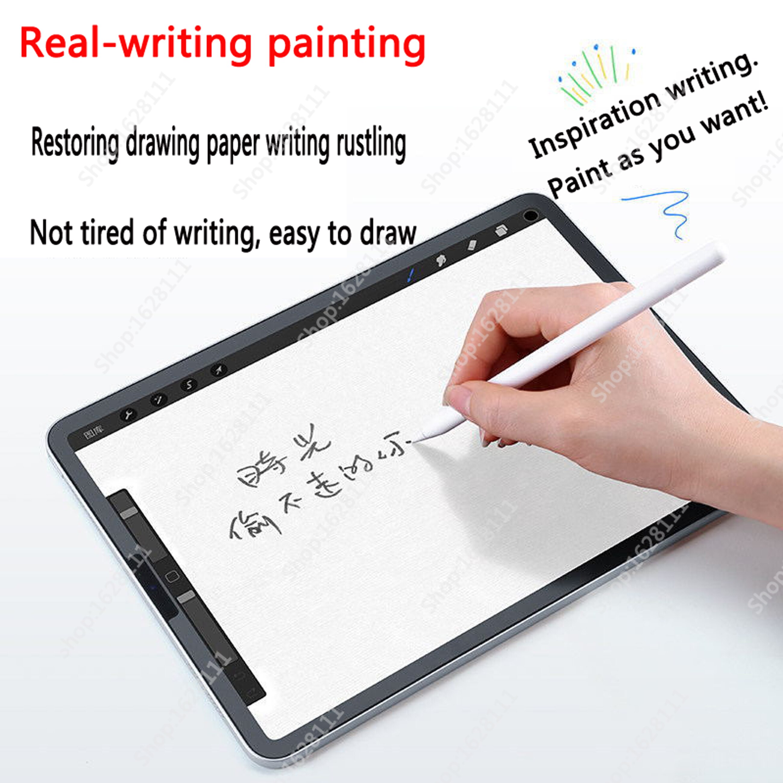 For iPad mini Air 4 3 2 10.9 10.2 Pro 9.7 10.5 11 12.9 inch Matte PET Anti Glare Painting Paper Screen Protector Like Film