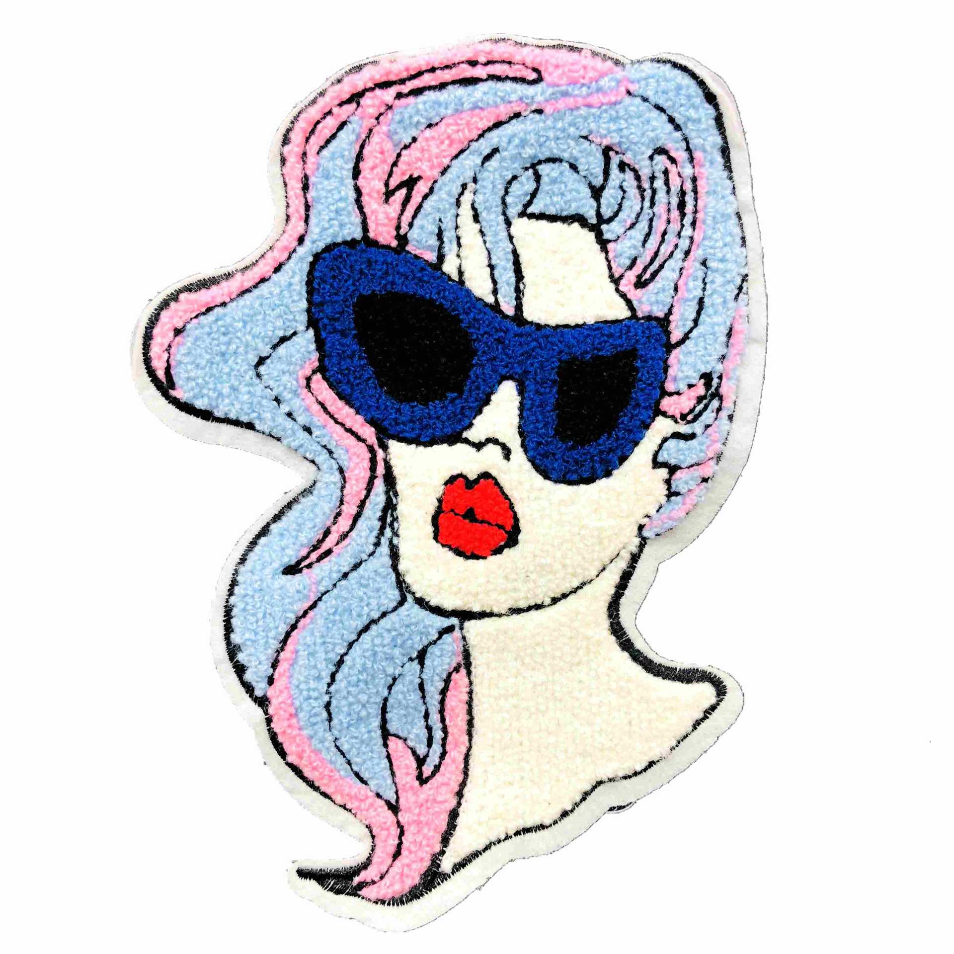 Cartoon Meisje Handdoek Borduren Patch Mode Kleding Patch Patch Patch Kledingstuk Accessoire Kleding Patch
