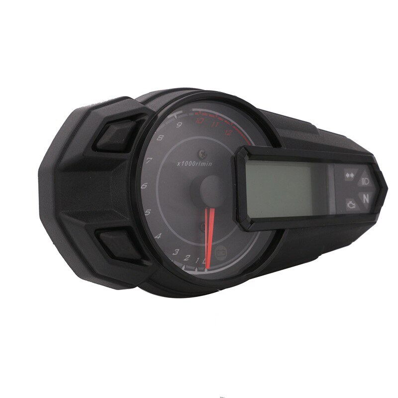 Sensor velocímetro para motocicleta, velocímetro con retroiluminación LED, odómetro, tacómetro, Kmh, MUniversal, 12000RPH, novedad de: Speedometer only