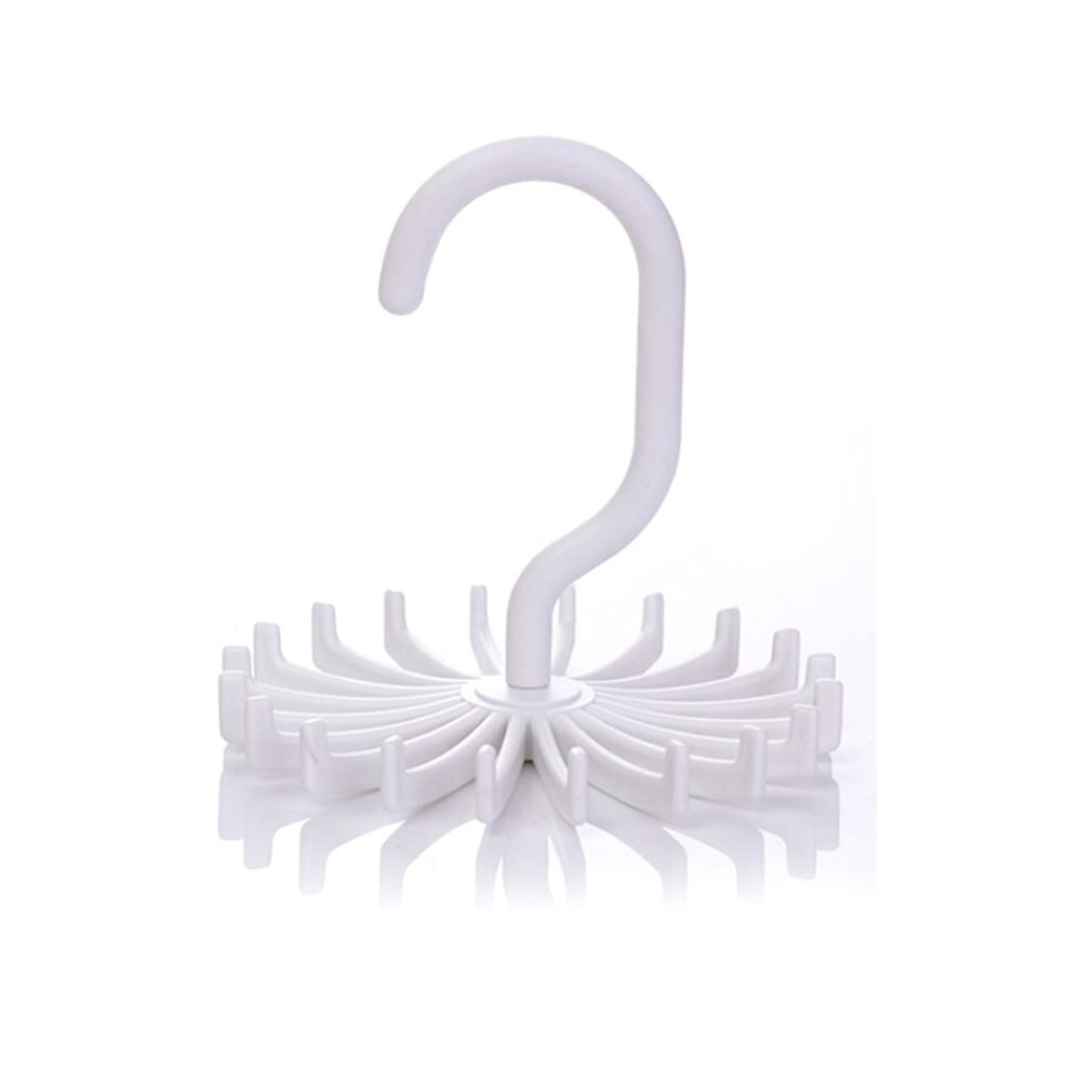 Plastic Tie Rack 360 Degree Rotating Rack Closet Organizer Garment Suit