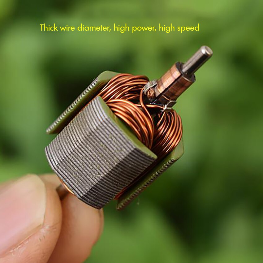 Rk -370sd kullbørstemotor med bakelitt kommutator , dc 3.7v-11.1v 19000-51000 rpm høyhastighetsmotor til flyskipsmodell