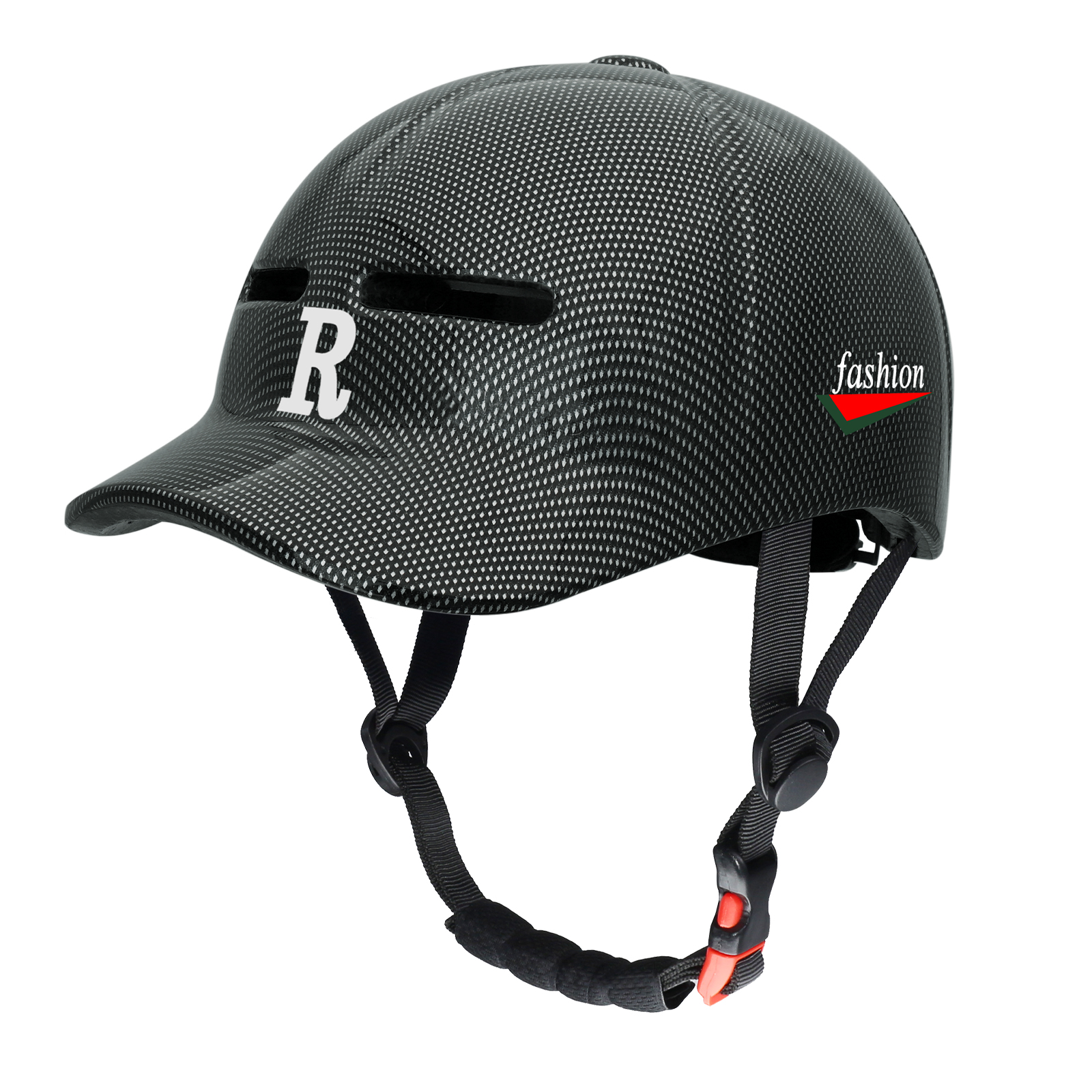 GUDOOK Bike Helmets Baseball Cap Peaked Cap Bicycle Helmet for Adults Mountain Road Bicycle Helmets Adjustable Size Cycling: XL / black