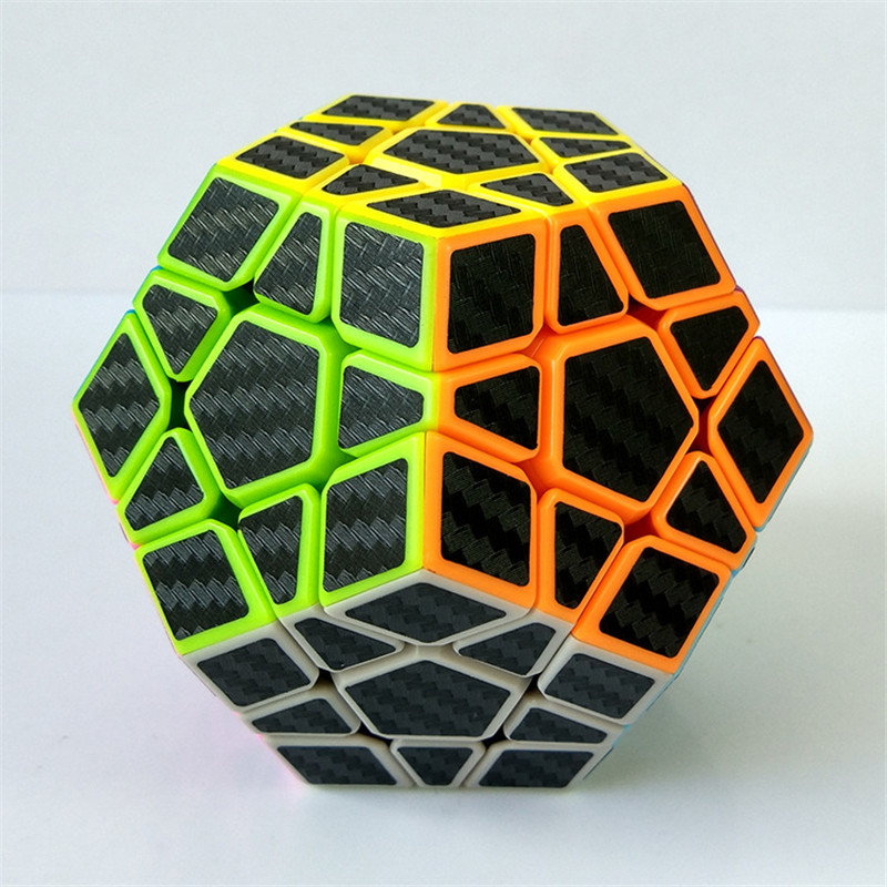 ZCUBE Carbon Faser Aufkleber Geschwindigkeit Magic Cube Puzzle Spielzeug Kinder Kinder Spielzeug Jugend Erwachsene Anweisung