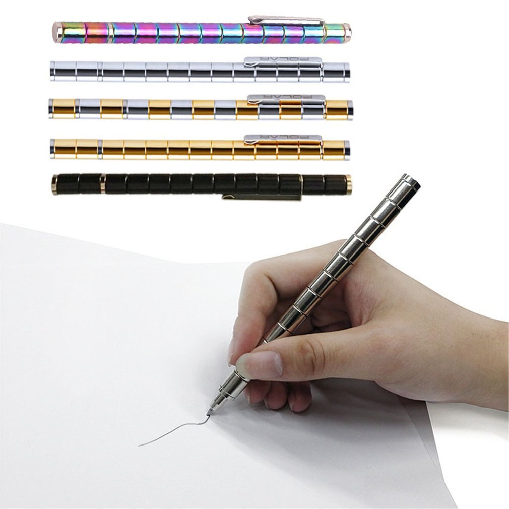 Magnetic Pen Metal Magnet Pen Magical Neutral Decompression Signature Magnetic Multi-Function Ball Pen
