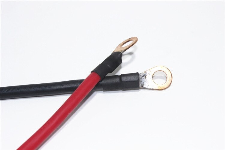 2wg lug ring negativ positiv effekt parallel serieforbindelse terminal kobbertråd batteri inverter kabler til solvarmebil
