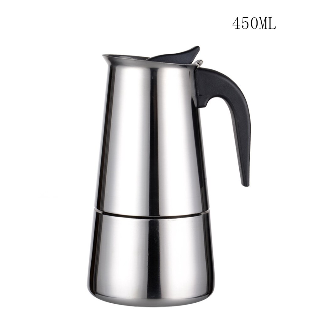 Cuisinox Roma 4-kops roestvrijstalen kookplaat Moka Espresso