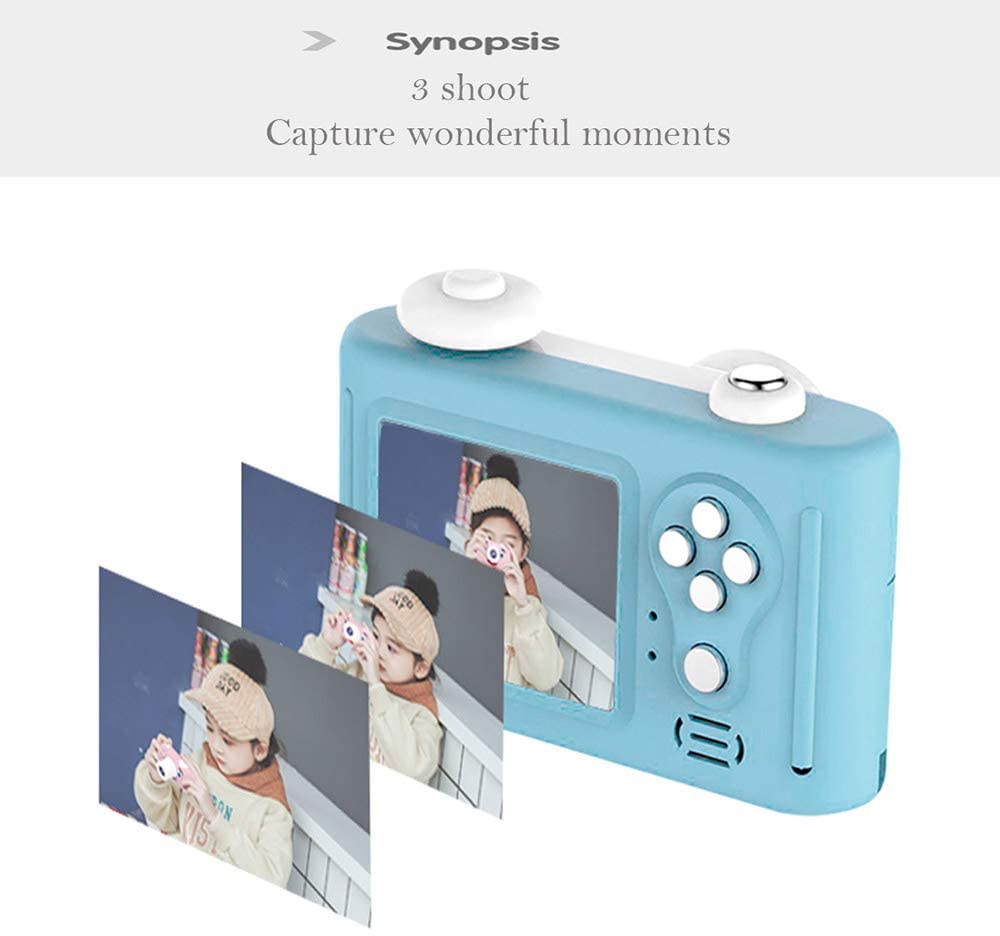 Kids Digital Camera Mini 2 Inch Screen Children's Cameras 8MP HD Video Cameras Camcorder Girls and Boys Included 16G TF Card