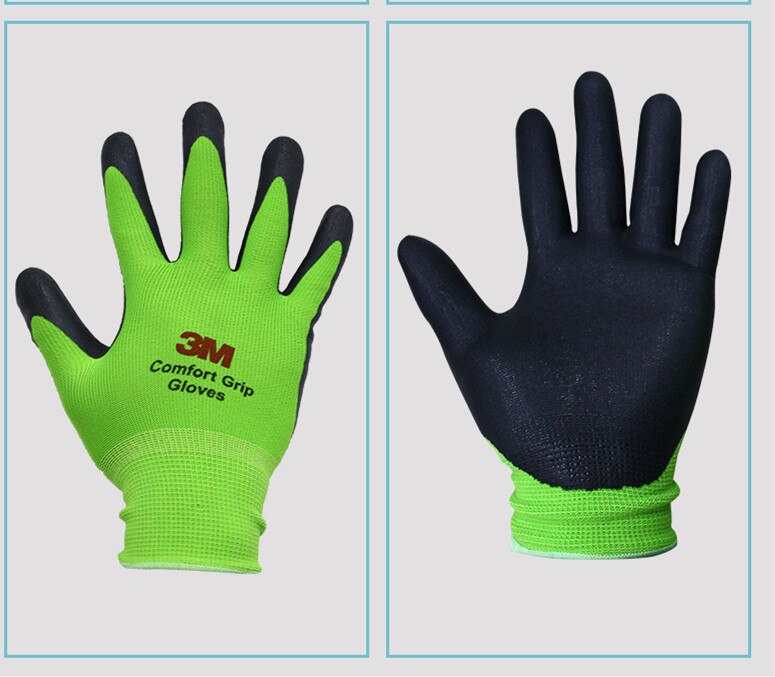 colour 3M electrical insulation temperature comfortable non-slip gloves protective gloves industrial construction Safety Gloves: Green / M