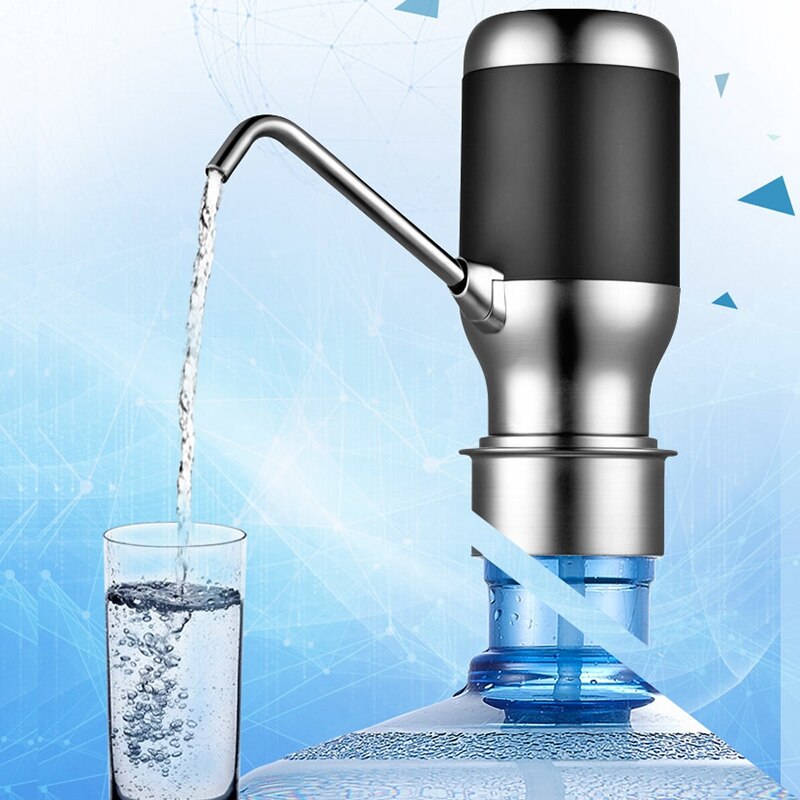 Drinking Water Pump Electric Dispenser 5 Gallon Bottle Desk Top Powerful Rotational Portable for Home Office Use with Switch a