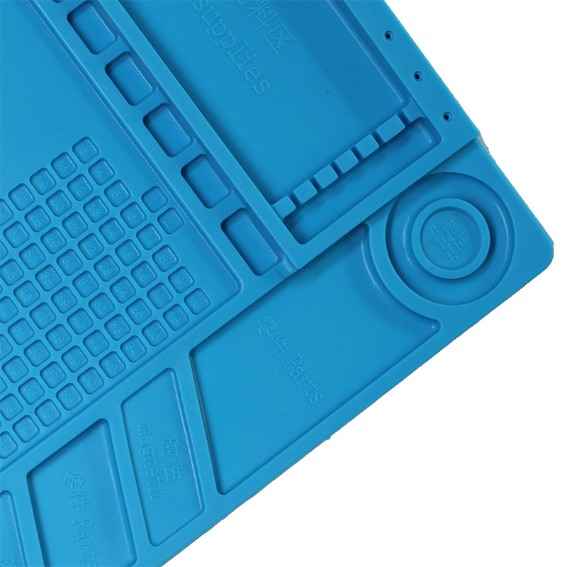 Heat Insulation Silicone Soldering Pad Mat Desk Maintenance Platform For Repair Station With Magnetic s-160 s-170