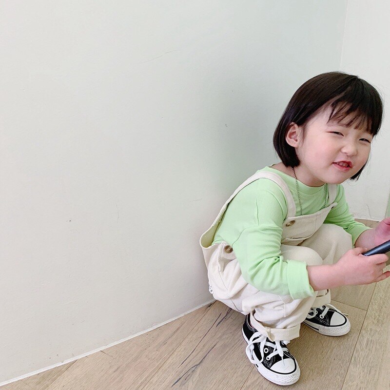 Høst låve baby jenter låve 3-8 år kjeledress jeansbukse