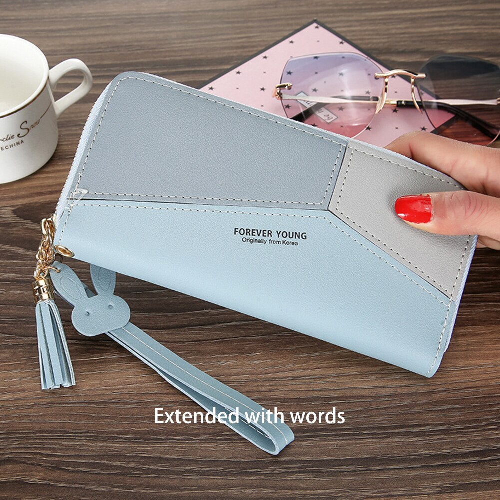 Women Long Wallet PU Leather Purse Female Long Wallet Gold Hollow Leaves Pouch Handbag For Women Coin Purse Card Holders Clutch: type3 04