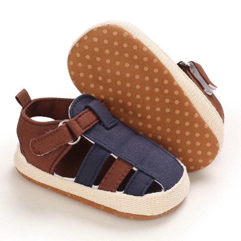 0-18M Summer Kids Baby Boys Hollow Out Sandals Non Slip Infant Soft and Breathable Walking Shoes