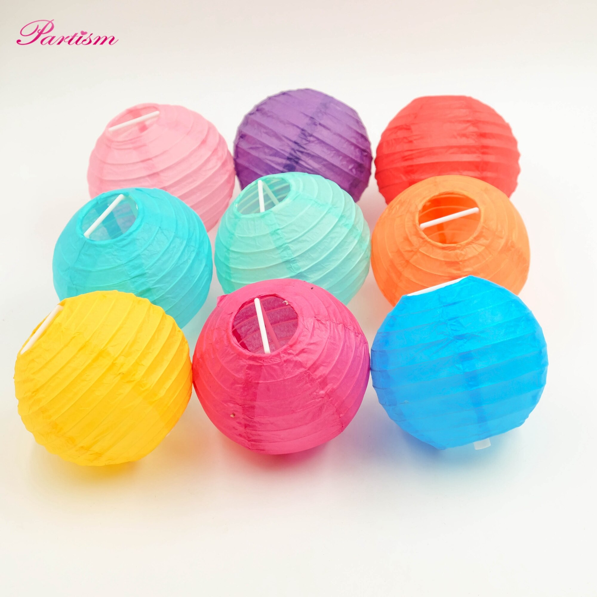 1Pcs 6Inch (15Cm) kleurrijke Papieren Lantaarn Ronde Lamp Bruiloft Thuis Party Festival Verjaardagsfeestje Decoratie Tuin Diy Supplies