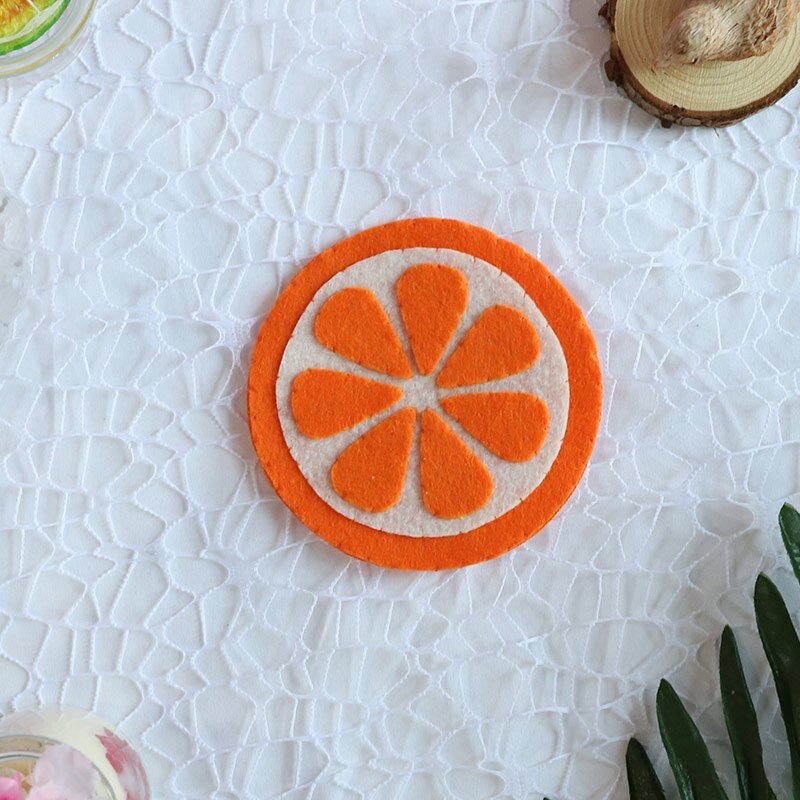 Meian Onvoltooide Handgemaakte Vilt DIY Craft Coaster Vruchten Sets Kinderkamer Bureau Decoraties Fotografie Props Decoraties Kits