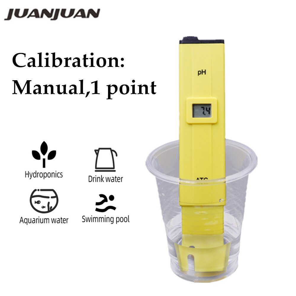 Digital PH Tester Pocket Pen PH Meter Tester Water Qualiry Measure Range 0.0-14.0PH for Drinking Water Pool Aquarium 40%off