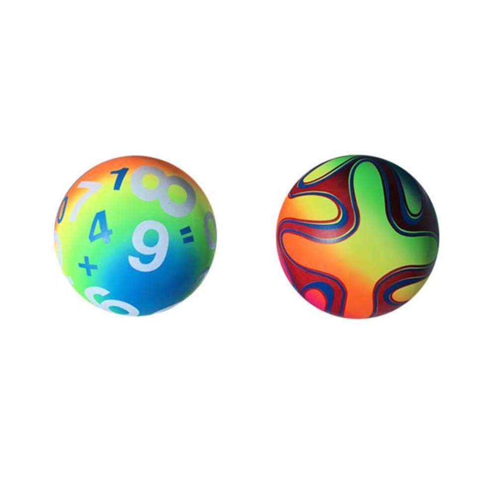 3pcs Rainbow Balls Inflation Playing Sports Funny Thickened Kickballs Handballs for Indoor Playground