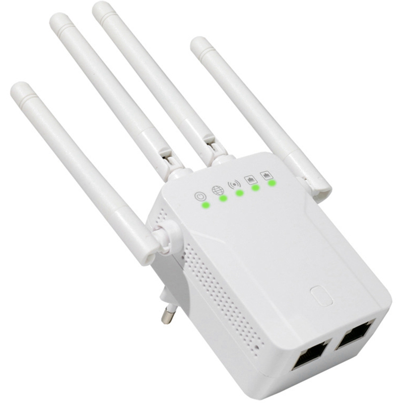 Wireless Extender WIFI Signal Amplifier 1200Mbps 5Ghz 2.4Ghz Dual-Band Extender Wireless AP Repeater,EU Plug