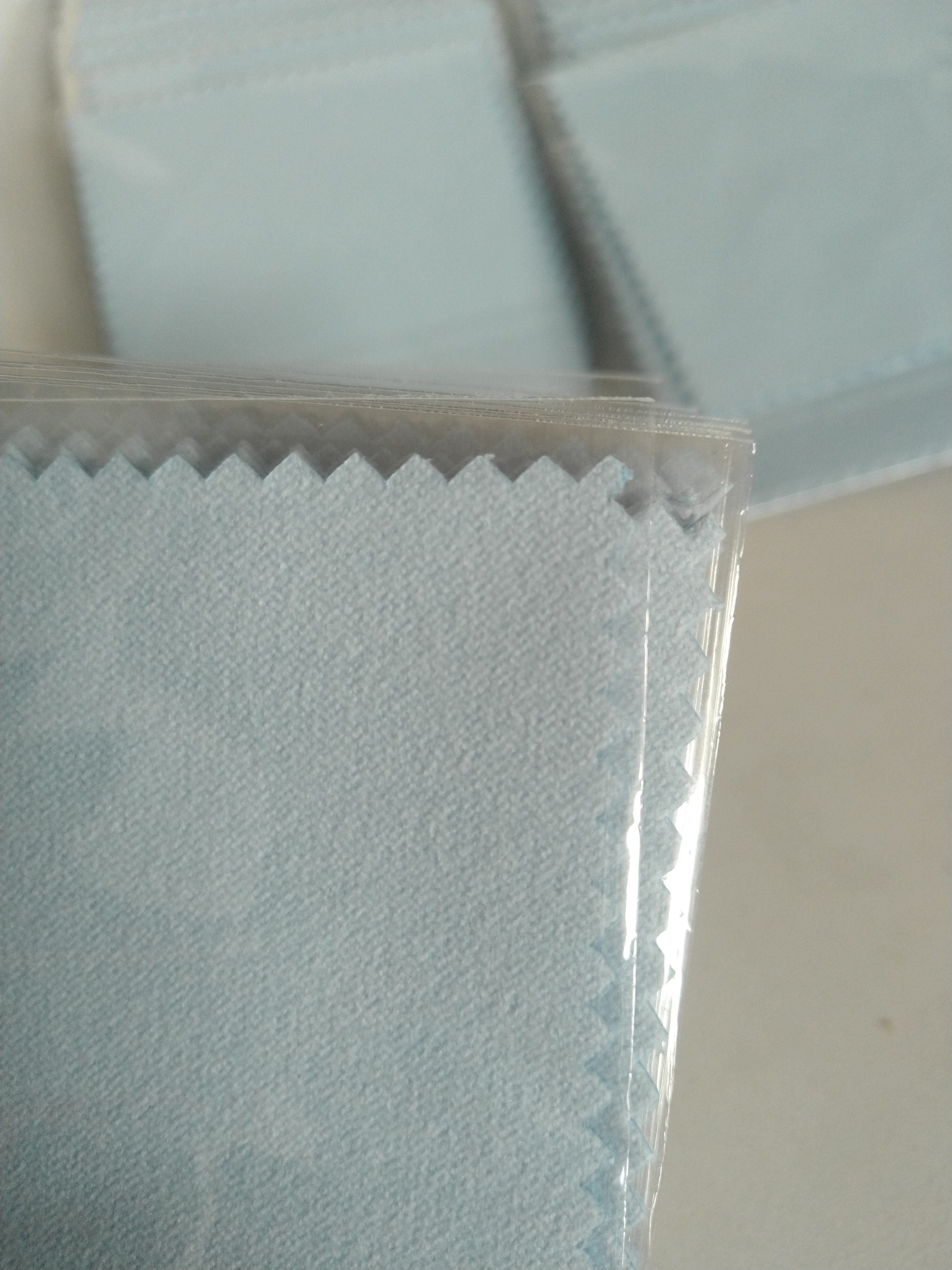 50 100 Stuks Cleaning Silver Polijsten Doek Met Opp Zak Voor Sterling Zilveren Sieraden Anti Aanslag Blauwe Kleur Microfiber Suède