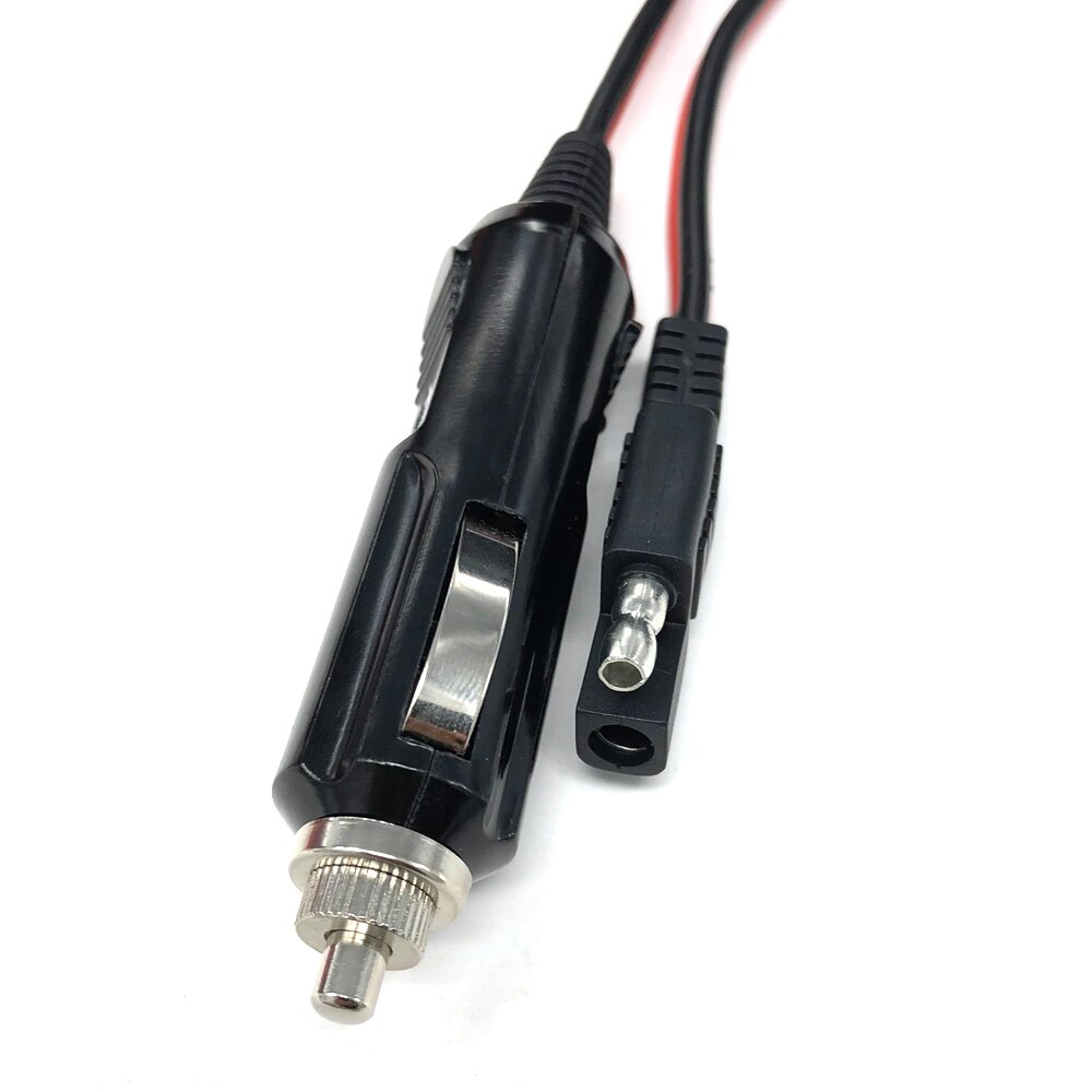 SAE Extension Cable Plug 100CM 12V Heavy Duty Car Cigarette Lighter 15A 14 AWG Electric Wires Pure Copper SAE Extension Cable
