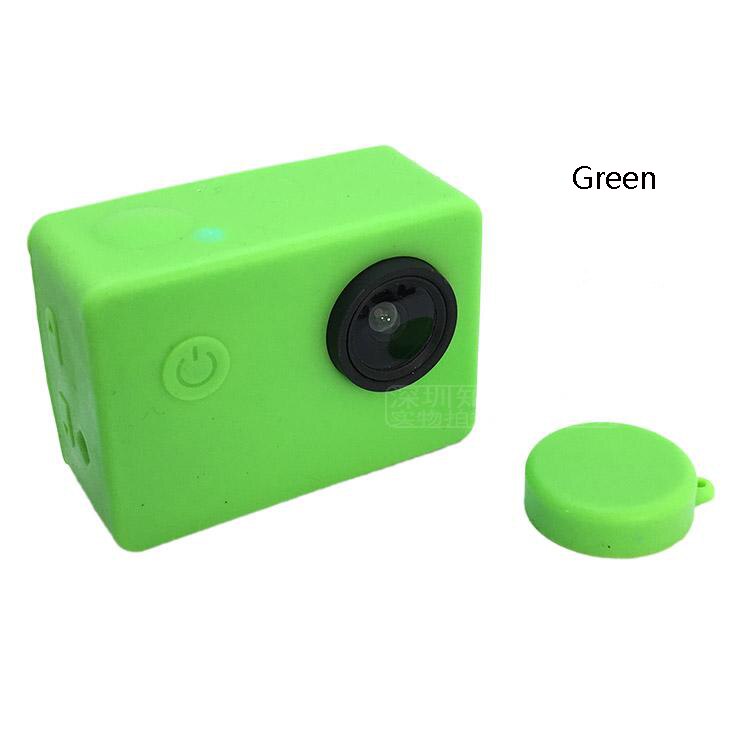 Silikon Abdeckung Mit objektiv kappe für sjcam sj4000 sj5000 Schutzhülle Schmutzfester Gummi Weiche Tasche Sport Aktion Kamera zubehör