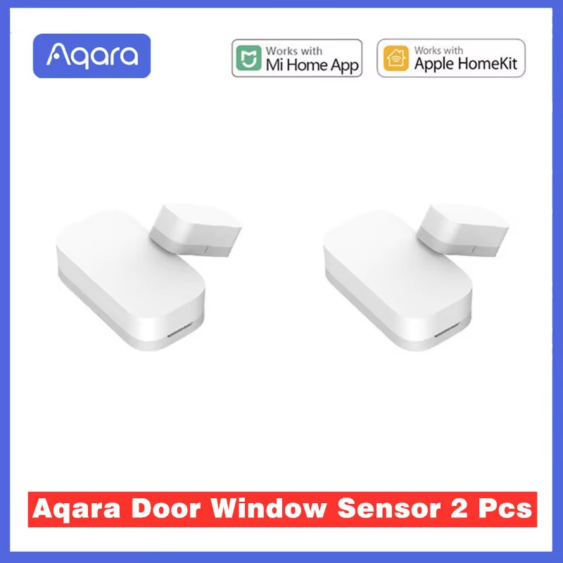 Aqara-Sensor de puerta y ventana Zigbee, conexión inalámbrica, Mini Sensor de puerta que funciona con la aplicación Mi Home para Xiaomi Smart Home: Verde