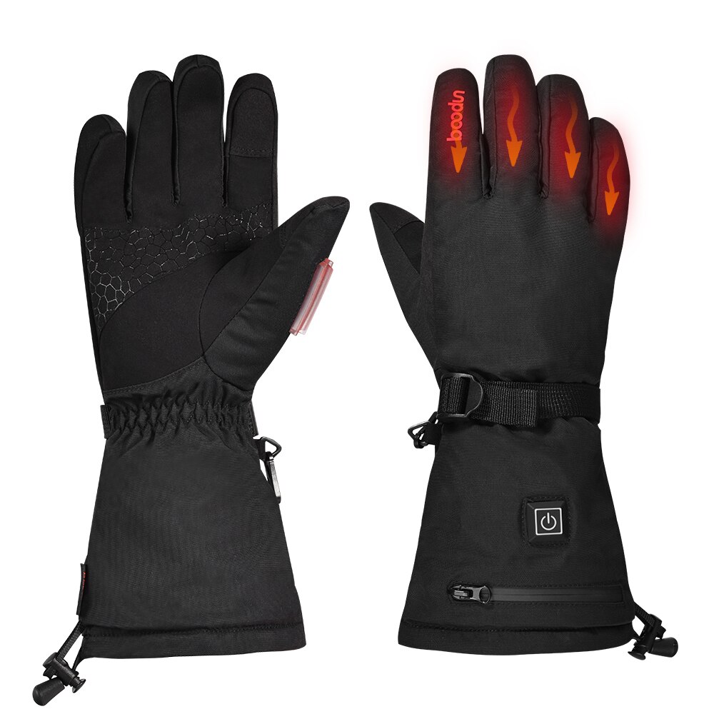 Elektrische Verwarmde Handschoenen met Oplaadbare Batterij Thermische Handschoenen Handwarmer Winter Handschoenen met 3 Niveaus Temperatuurregeling