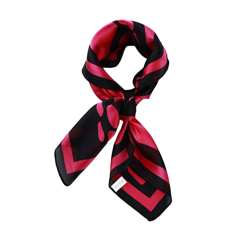 Frauen Schal Luxus Katze Drucken Hijab Reiner Seide Schal Schals Foulard Quadratischen Kopf Schals wickelt NEUE