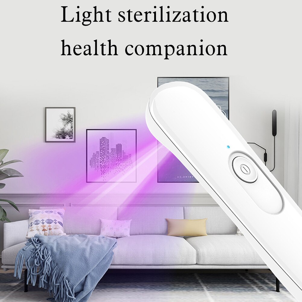 Multifunctionele Oplaadbare Ultraviolet Licht Wand Sterilisator Uv Desinfectie Waterdichte Draagbare Handheld Uv Desinfectie Lamp