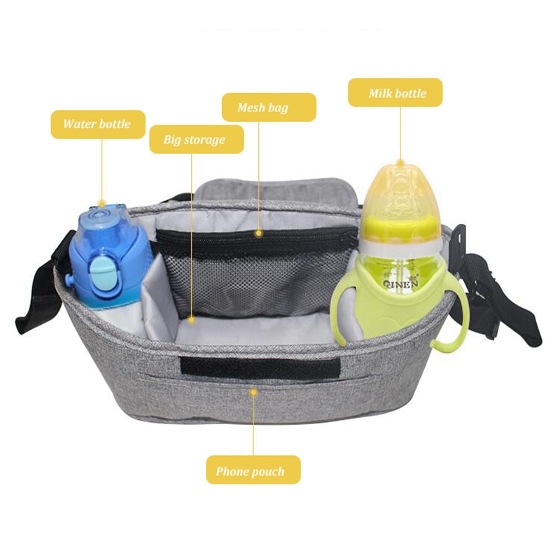 Baby Stroller Bag Mummy Organizer Bag Nappy Diaper Bags Carriage Buggy Pram Cart Basket Hook Stroller Accessories