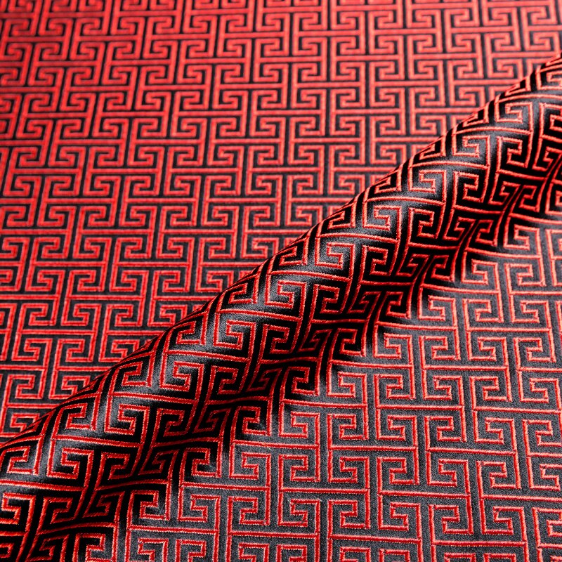 Kinesisk stil brokade jacquard satin stof materiale til syning cheongsam kimono og tasker til gør-det-selv: Heidihong
