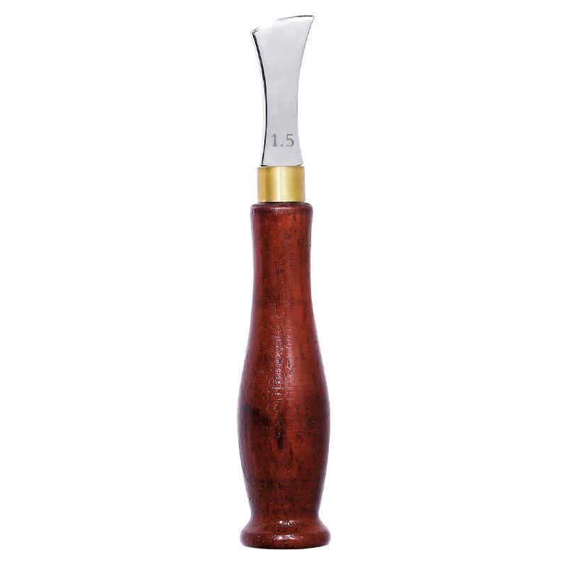 SHWAKK Leather Edge Creasing Tool Blade Shallow Groove Press Line Polished Finish Press Edge Marking Creaser Leather Craft Tool: 1.5