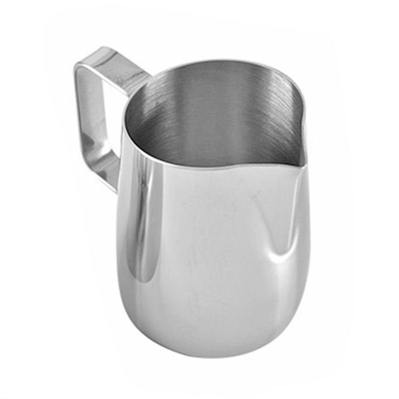 Stainless Steel Coffee Pitcher Pull Flower Cup Milk Cappuccino Cup w/ Scale: 100ml