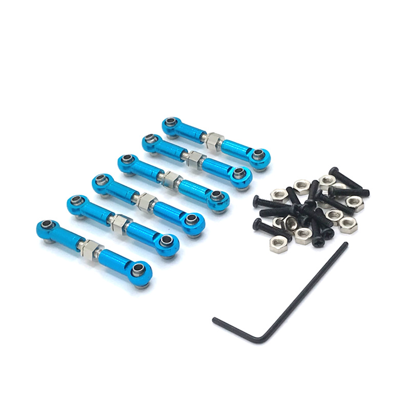 Tbest 2 Varillas De Dirección Para Coche RC – De Aluminio CNC De 71 Mm, Compatibles Con HSP Y Tornillos M3