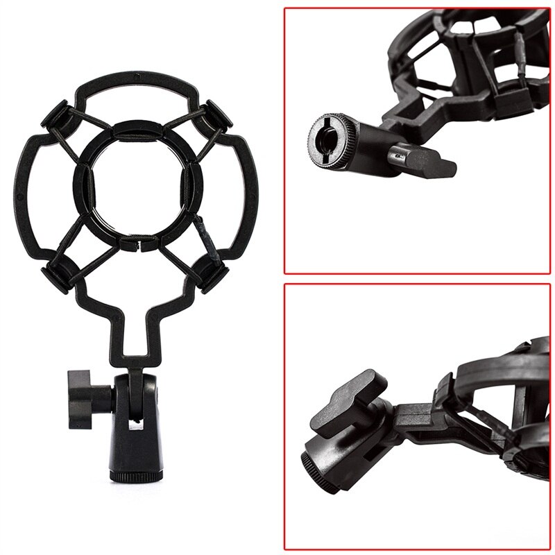 Universal Microphone Shock Mount Clip Holder 3Kg Metal Shock Mount Microphone Stand Mic Shock Mount Bracket Holder